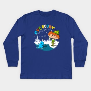 Bye Buddy Kids Long Sleeve T-Shirt